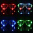 Glasses Flashing Slotted Blinking Costume Party Goggles Glow LED Light Shutter Shades - 5