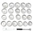 23pcs Aluminum Oil Filter Wrench Silver Remover Tool Cup Kit Socket AU Type Removal - 4