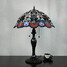 Table Lamp Flower Pattern Alloy Painting Glass Tiffany Light - 2