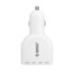 Black White 4 Port USB Car Charger ORICO iPhone Android iPad - 2