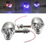 Skeleton Head Universal Motorcycle Turn Light Indicators Lights - 1