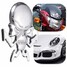 Auto Decal Label Bonnet Logo Sticker Skull Silver 3D Car Emblem Badge Motorcycle - 7