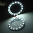 Chip Halo Ring LEDs Pair White Car Angel Eyes 60mm Headlight Lights SMD - 6