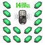 84LED Wireless Control Neon Motorcycle Bike Green Accent Remote Lights - 3
