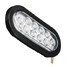 Tail Reverse Light Oval White Waterproof Truck Trailer Bus Pair LED Stop Turn - 7