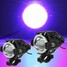 Spot 2Pcs Headlight Angel Eyes Lamp Body U7 Blue Light Waterproof Motorcycle LED Foglight - 8