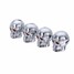 Style Skull Accessories Cup Car Wheel Tire Valve 4pcs Decoration - 4