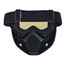 Motorcycle Bike Yellow Lens Detachable Modular Helmet Face Mask Shield Goggles - 5