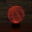 Visual 3d Color-changing Art Desk Lamp Home Led Basketball - 2