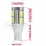 Lamp Bulb White 10SMD 5630 T10 Rear LED Canbus Parking Light - 9
