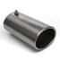 Straight Rear Tail Trim Exhaust Pipe Car Chrome Oval Muffler Tip 70mm - 3