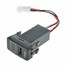 5V Phone Charger Toyota 2.1A USB Port Dashboard Voltmeter Vigo - 1