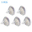 Smd 4w 5 Pcs Mr16 Led Spotlight Warm White 100 Gu5.3 - 1