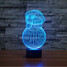 Novelty Lighting Colorful Snowman Led Night Light 100 Christmas Light - 4