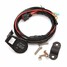 Motorcycle LED Digital 12V-24V Wiring Harness Gauge Voltmeter with Switch - 2