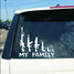 Gun MY Car Sticker Decals Vehicle Truck Bumper Window Family Wall Mirror Decoration - 1