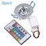 Led Ceiling Lights Remote 2 Pcs Ac 85-265 V Controlled Panel Light Recessed - 2