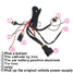 LED DRL Fog Lights Wiring Harness Relay Conversion Kit HID H11 - 5