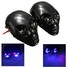 Skeleton Head LED License Plate Light Skull Turn Signal 12V Motorcycle - 1