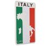 Emblem Decal Decoration Flag Aluminum Map Italy Badge Car Sticker Pair - 2