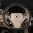 Car Steel Ring Wheel Cover Black Brown Flat Breathable 38CM Universal - 4