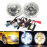 H4-2 LED Projector Diamond 6000K Pair Headlights 7Inch HID White Round - 1
