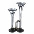 Dual Mega Super Loud Truck Air Horn Chrome 24V Train - 3