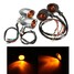 Honda Suzuki Kawasaki Turn Signals Pair YAMAHA Cruiser Chopper Light For Harley - 1