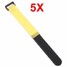 Cable Cord Ties Tidy Straps Yellow 5pcs 2cm Hook Loop x 20cm Multicolor Reusable Nylon - 1