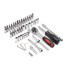 Set Car Ratchet Wrench Socket Repair Tools Kit Set Spanner Screwdriver - 8