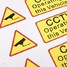 Decal 6pcs Signs Taxi CCTV Car Sticker Vehicle - 2