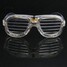 Glasses Flashing Slotted Blinking Costume Party Goggles Glow LED Light Shutter Shades - 12
