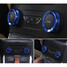 4pcs Ford Edge Decoration Stereo Circle Knob Ring Air Conditioning Knob Cars Alu Ring - 3