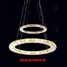 Pendant Light Amber 60cm Fixture Modern Lamps Rings Ceiling - 1