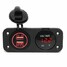 Waterproof 12V Car Charger Dual USB Port LED Digital Display Voltmeter 24V - 1