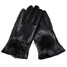 Thickened Winter Warm Outdoor Leather Gloves Vintage Girl Women Driving Mitten Soft - 5