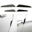 Trims Side Door Guards Carbon Fiber Car edge Real Stickers Protection 4pcs Black - 2