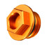 EXC Orange Stainless Steel KTM CNC Cap - 3