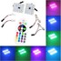 Interior Decoration Car Reading Light RGB Remote Control 12 LED Dome Light Pair Light - 2