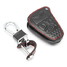 Chain 3 Buttons Leather Fob Cover Holder Protector Jeep Remote Car Key - 5