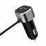 Ports Car Charger Micro USB Cable Certified 2.1A USB Type C Dual Qualcomm - 2