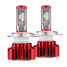 8000LM 6000K Pair H4 Low Beam Motorcycle Car 60W LED Headlight Bulb - 1