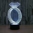 Illusion Shape Diamond Table Lamp 3d Night Light Ring Color Light Amazing - 1