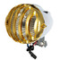 H4 Chrome 12V 35W Gold Headlight For Harley Light Motorcycle Bullet Halogen - 2