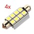 4X 42mm 8 LED Plate Light Bulb 5050 SMD Car Dome Festoon Canbus C5W - 1