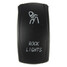 Rocker Toggle Switch Car Boat Blue Led Light 20A 5 Pin Waterproof 12V Bar 24V - 8