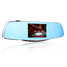 Dual Lens Camera G-sensor Dash Recorder Rear View Mirror Inch HD 1080P Car DVR - 2