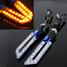 LED Motorcycle Motor Bike Turn Signal Indicators Light Lamp Blue - 1