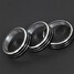 GOLF 3pcs Decoration Stereo Cars Alu Ring Knob Ring Air Conditioning Knob - 3