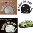 Cartoon Decal Safety Baby Sign Car Stickers In Car Baby on Board - 2